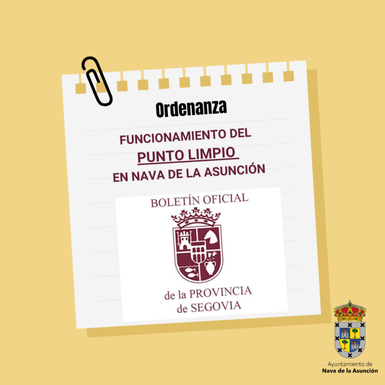 Ordenanza funcionamiento Punto Limpio